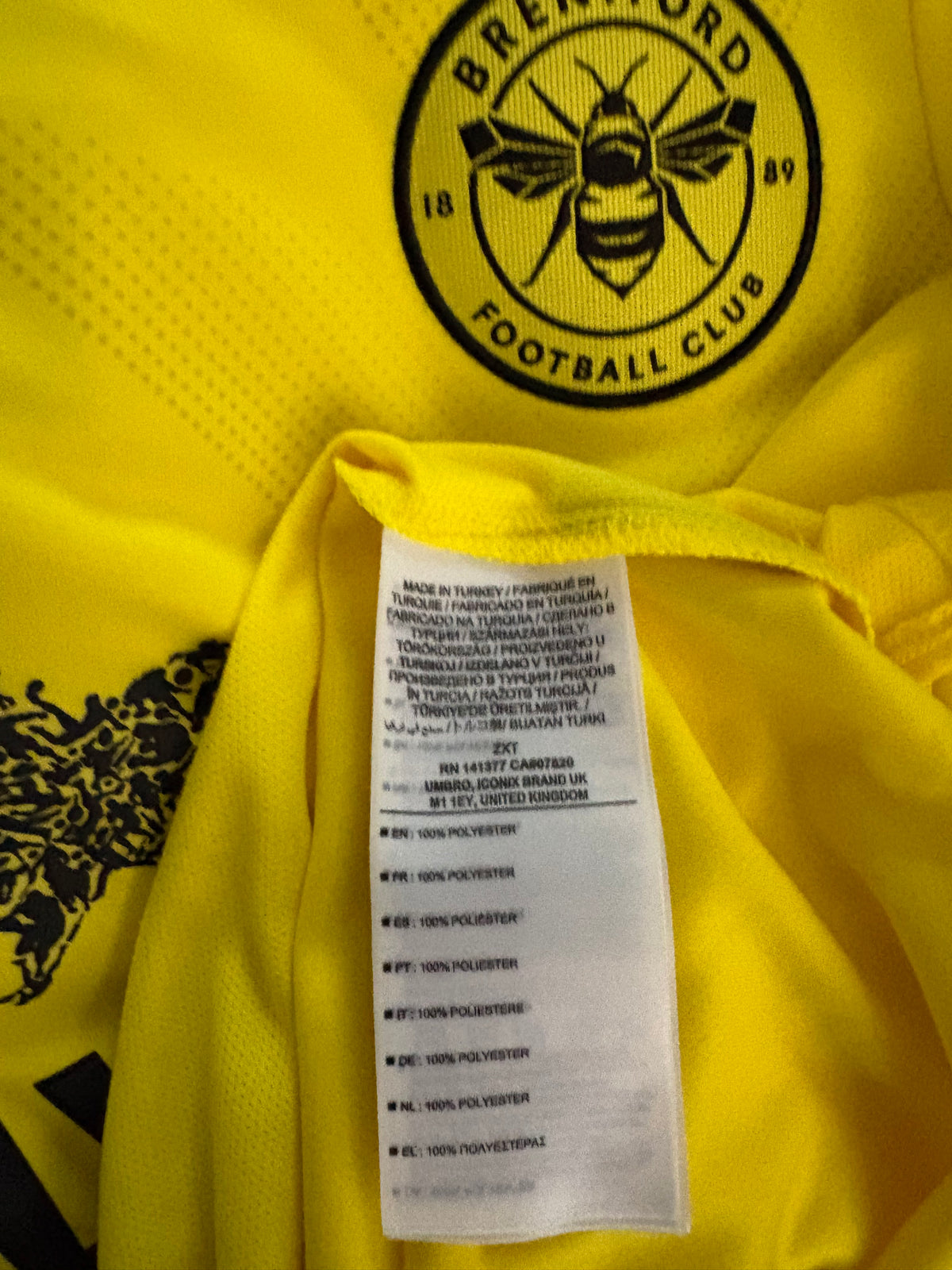 Brentford Authentic Away Shirt 2021/22 Canos (M)