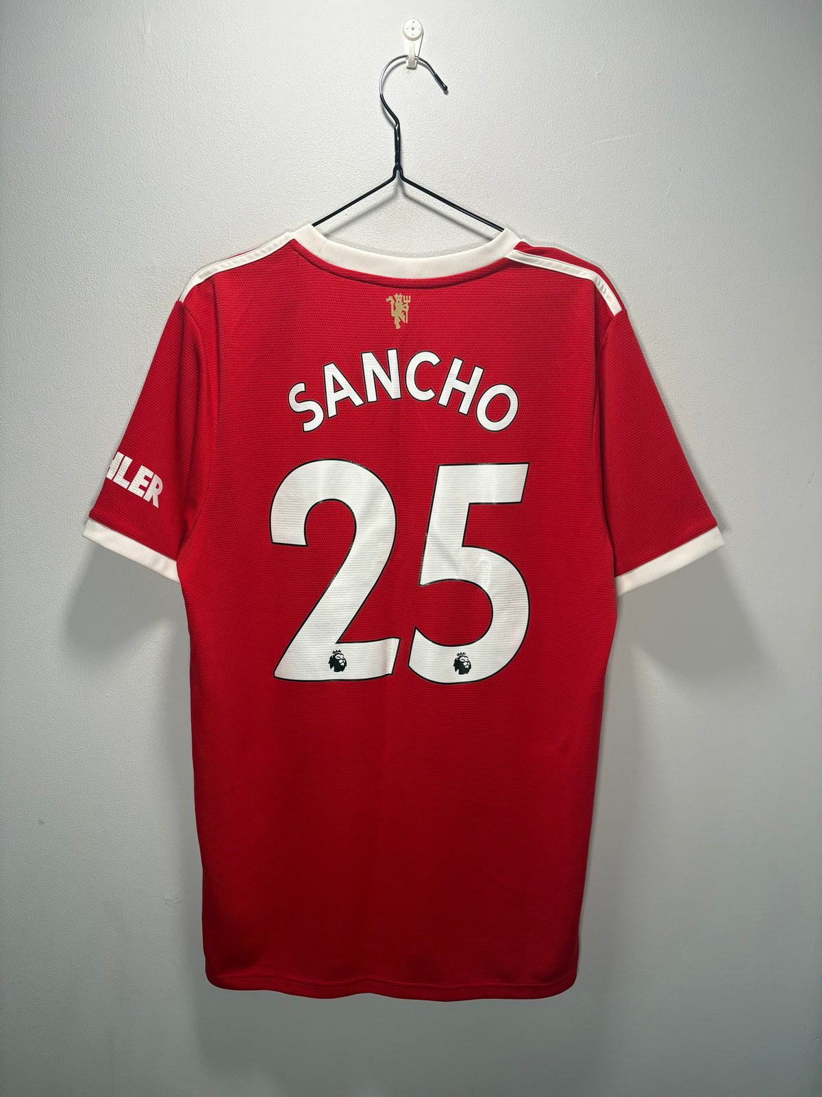 Manchester United Authentic Home Shirt 2021/22 Sancho (L)