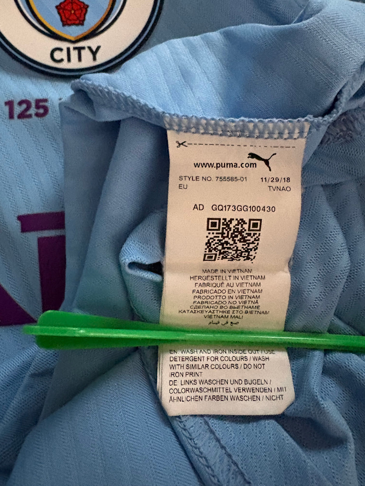 Manchester City Authentic Hjemmebanetrøje 2019/20 De Bruyne (M)