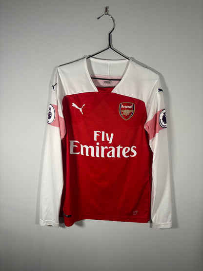Arsenal Home Shirt 2018/19 Aubameyang Long Sleeve (S)