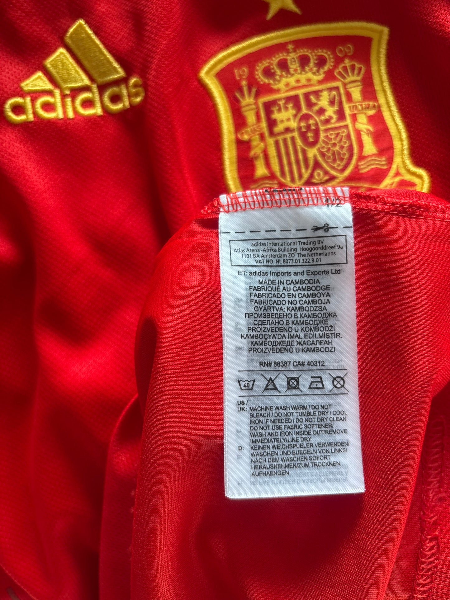 Spain Home Shirt 2018 (S)