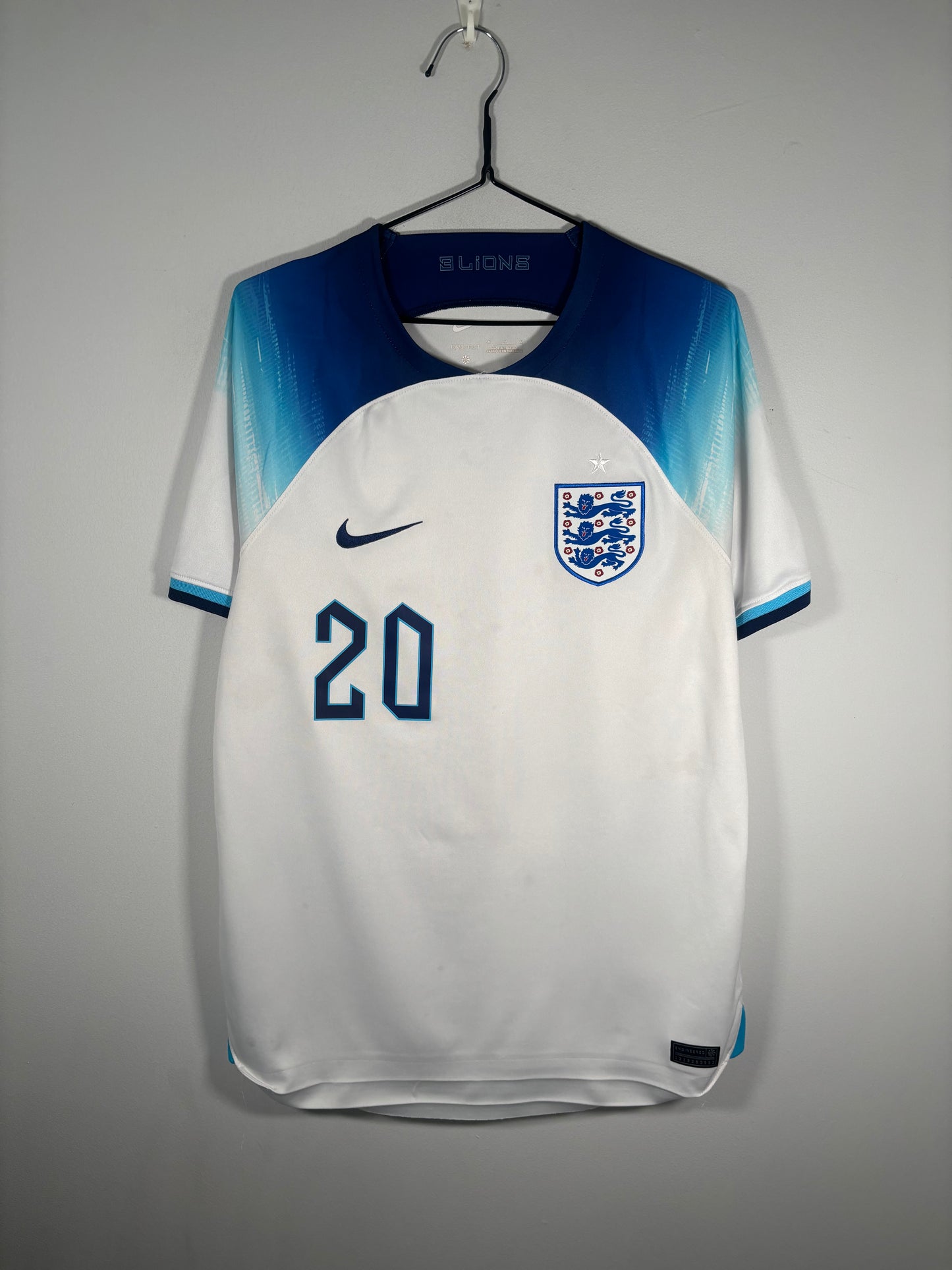 England Home Shirt 2022 Phil Foden (M)