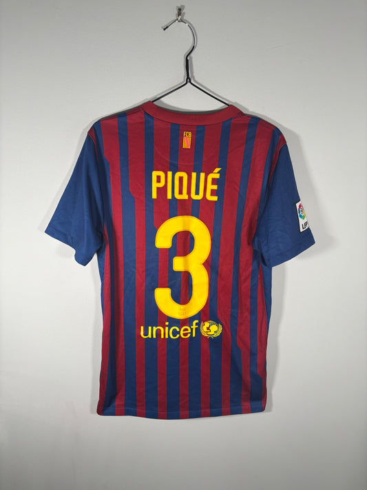 Barcelona Home Shirt 2011/12 Gerrard Pique (S)