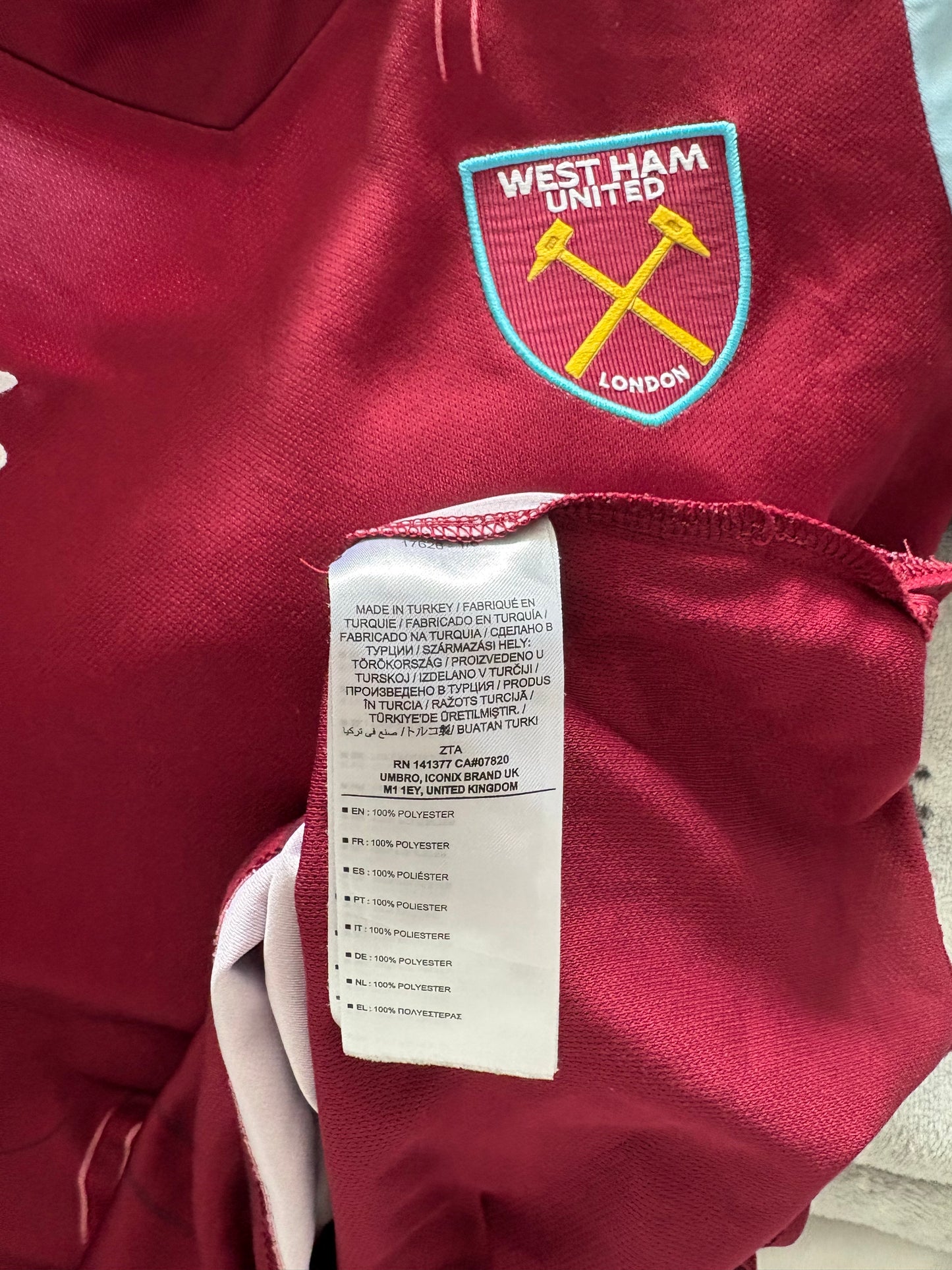 West Ham United Home Shirt 2023/24 Ward Prowse (XLK)
