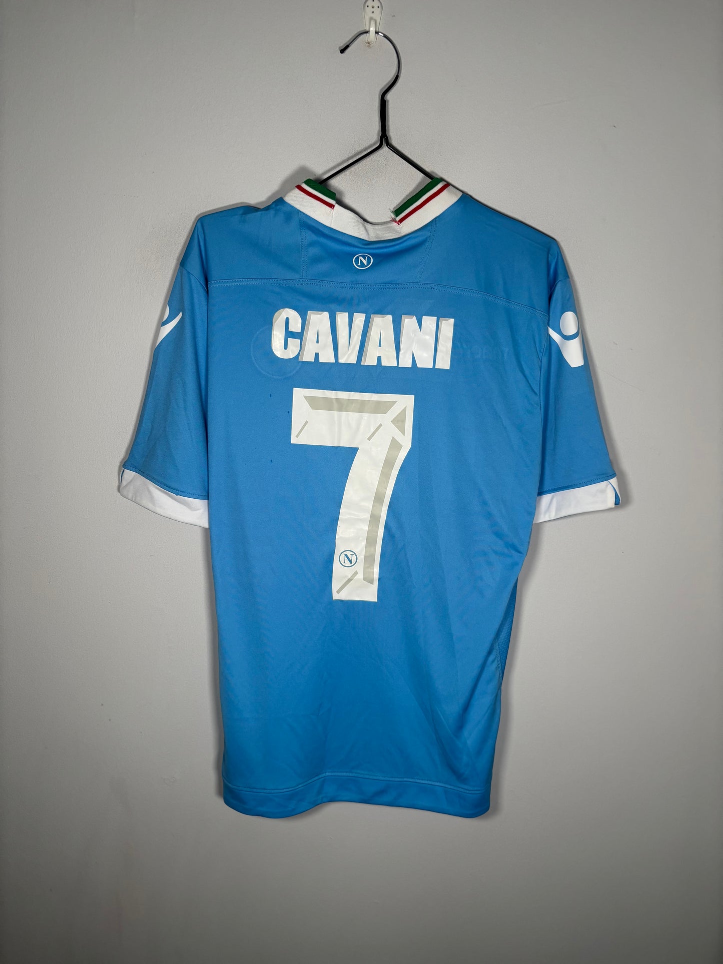 Napoli Home Shirt 2013/14 Coppa Italia Final Cavani (M)