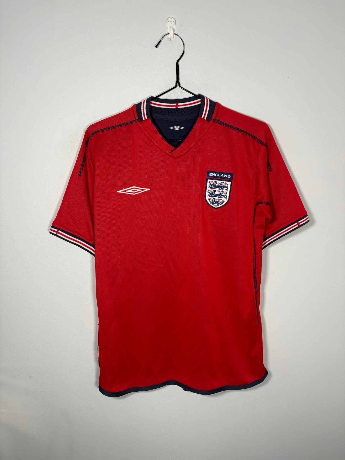 England Away Shirt 2002 Beckham (XLK)