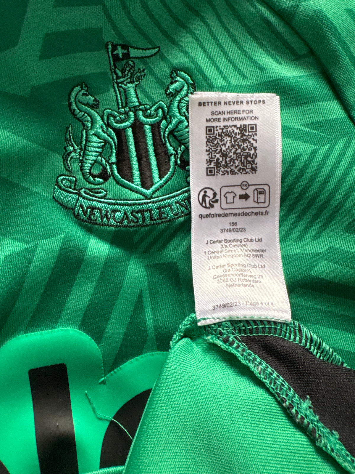 Newcastle United Authentic Away Shirt 2023/24 Almiron (S)
