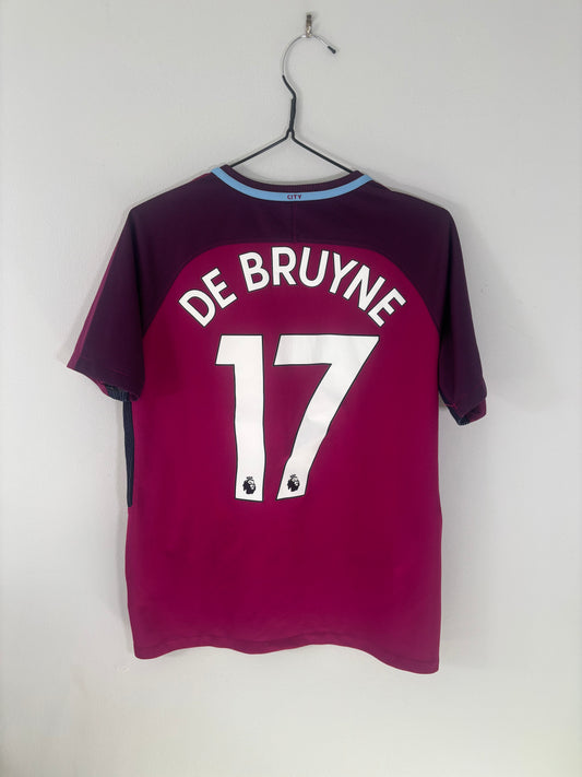 Manchester City Away Shirt 2017/18 De Bruyne (XLB)