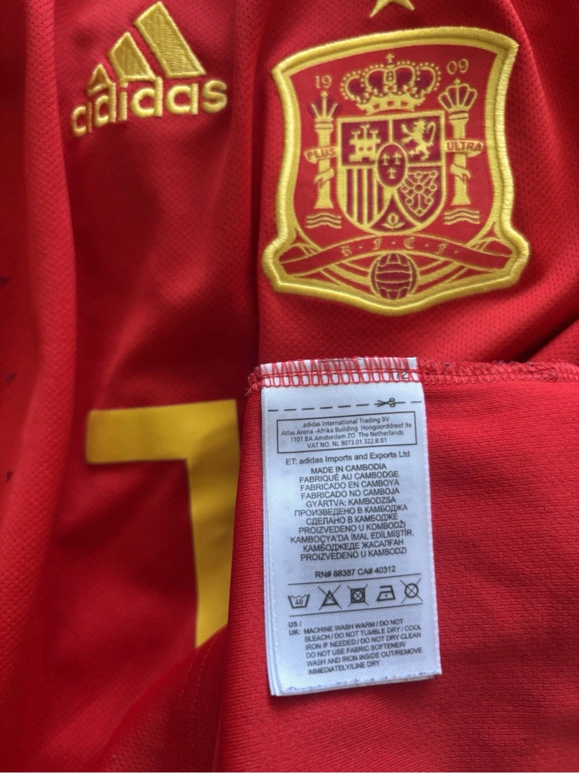 Spain Home Shirt 2018 Morata (M)