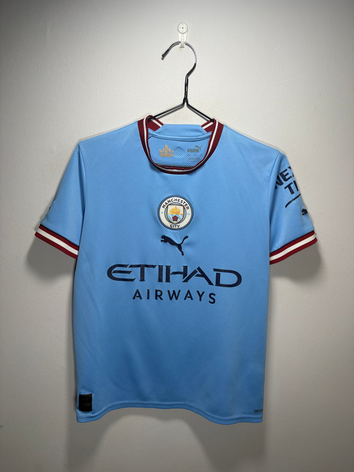 Manchester City Authentic Thuisshirt 2022/23 Cancelo (L Kids)