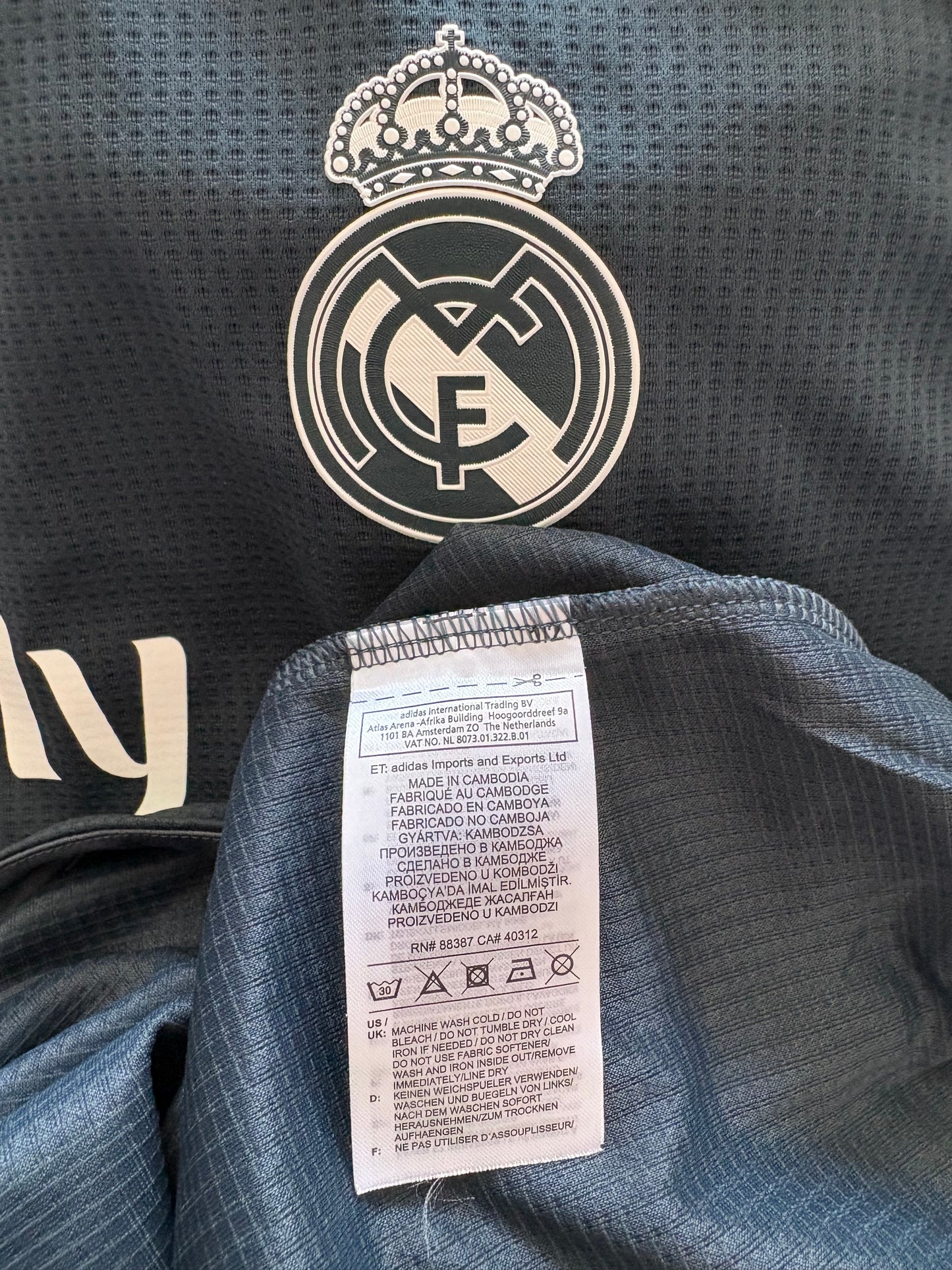 Real Madrid Away Shirt 2018/19 Vini Jr Player Issue (L)