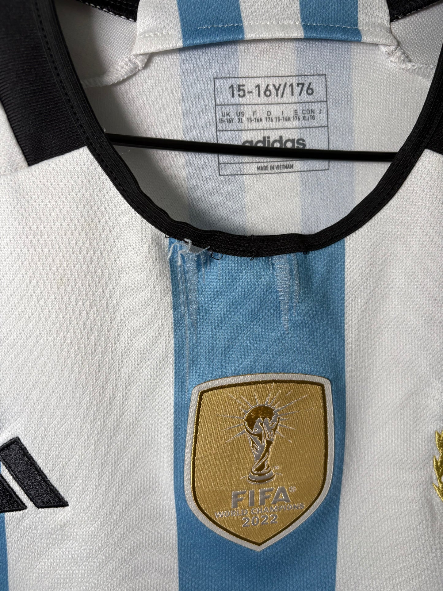 Argentina Home Shirt 2022 Messi (XLK)